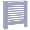 The Living Store Radiatorkast - MDF - 78 x 19 x 81.5 cm - Grijs