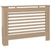 The Living Store Radiatorombouw - MDF - 112 x 19 x 81 cm - Met horizontale latten