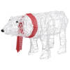 The Living Store Kerstbeer Decoratie - Acryl - 71 x 20 x 38 cm - Koudwit - 45 LEDs - 5 meter kabel