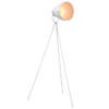 The Living Store Staande Lamp - Moderne Vloerlamp - Statiefvoet - Ovale Lampenkap - Verstelbare Kap - 70x74x146cm