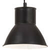 The Living Store Hanglamp Industrieel Zwart - 120cm - E27 fitting