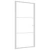 The Living Store Binnendeur - Gehard glas - 102.5 x 201.5 cm - Transparant - Aluminium