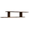 The Living Store TV-wandschap - Trendy Praktische Elegante - Wandgemonteerd - Afmeting- 125 x 18 x 23 cm - Ken- Gerookt