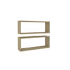 The Living Store Wandplanken - Vakkenkasten - 60 x 15 x 23 cm - Sonoma eiken - Stevig en eenvoudig te installeren -