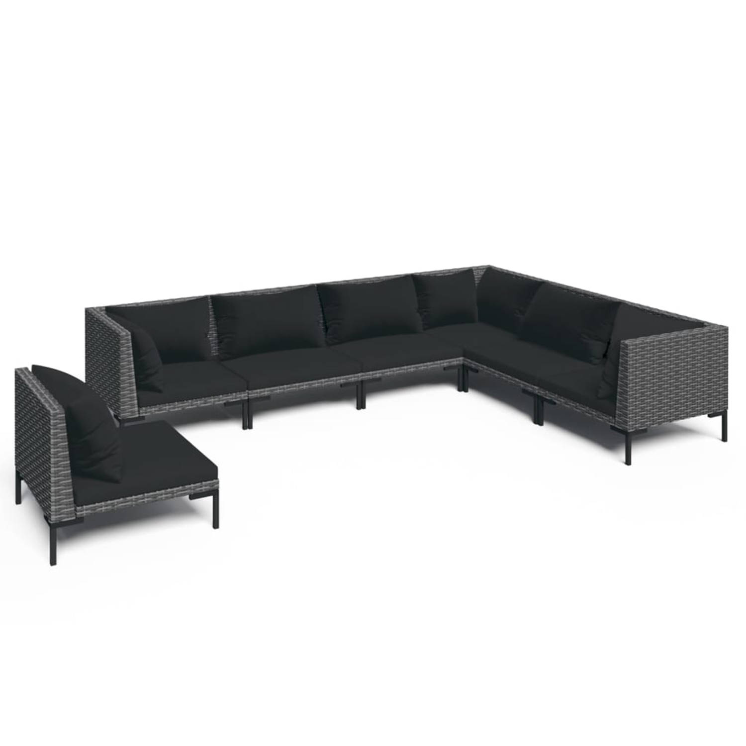 The Living Store Loungeset - Classic - Tuinmeubelset - 7-delig