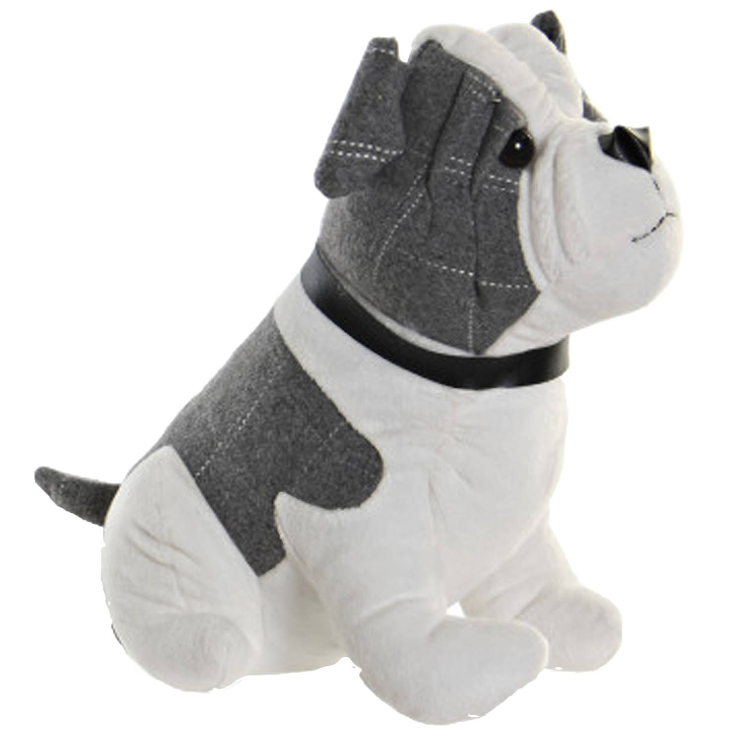 Items Deurstopper 1 kilo gewicht Hond Franse Bulldog grijs-wit 29 x 26 cm Deurstoppers