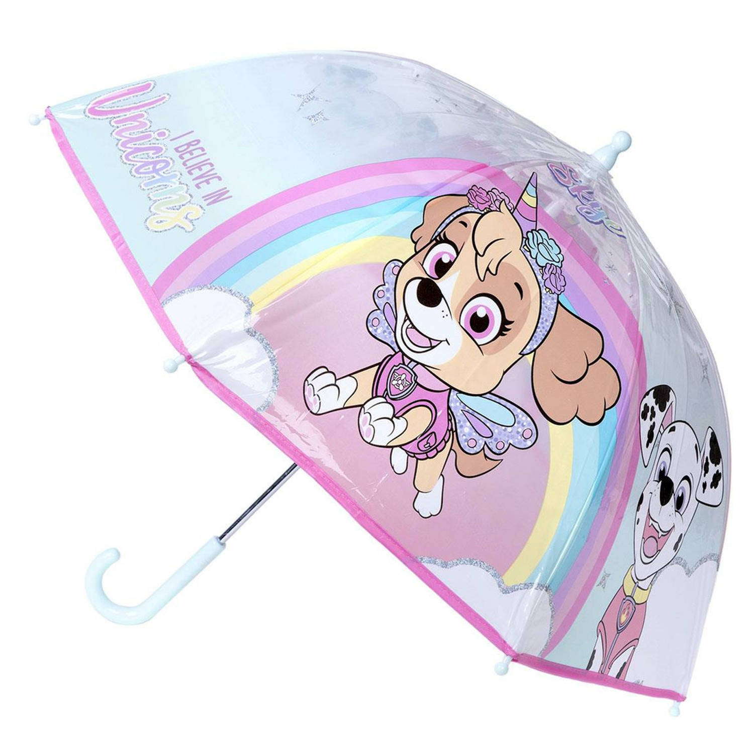 Disney Paw Patrol Skye paraplu transparant-roze D71 cm voor kinderen Paraplu's