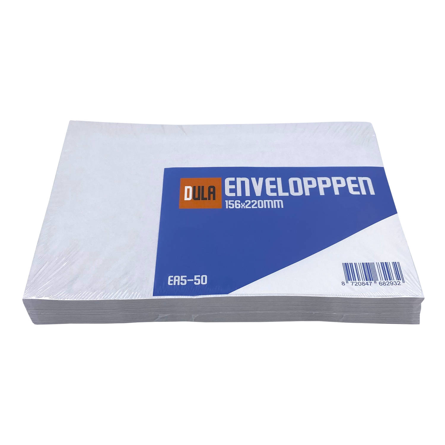 DULA EA5 Enveloppen 156 x 220 mm 50 stuks Wit Zelfklevend met plakstrip 80 gram