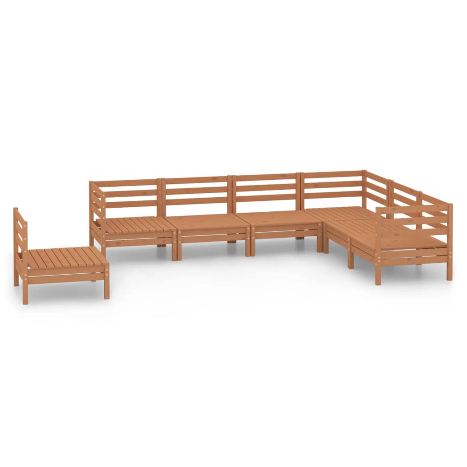 The Living Store Tuinset Pallet - 63.5x63.5x62.5cm - Grenenhout