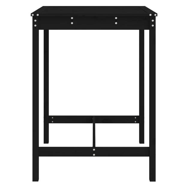 The Living Store Tuintafel - Grenenhout - 82.5 x 82.5 x 110 cm - Stabiel frame - Stevig tafelblad - Breed toepasbaar