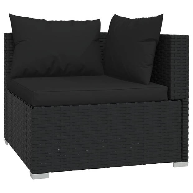 The Living Store Poly Rattan Tuinset - Modulair Design - Waterbestendig - Stevig Frame - Comfortabele Kussens