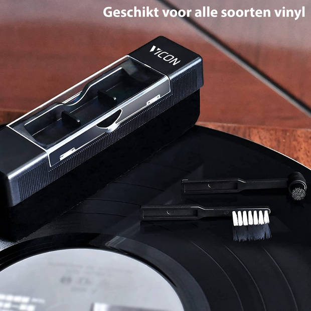 Vicon 6-in-1 Platenborstel set voor Vinyl Platen - Antistatisch - Platenreiniger - LP Reinigingsset - Vinyl Reiniger