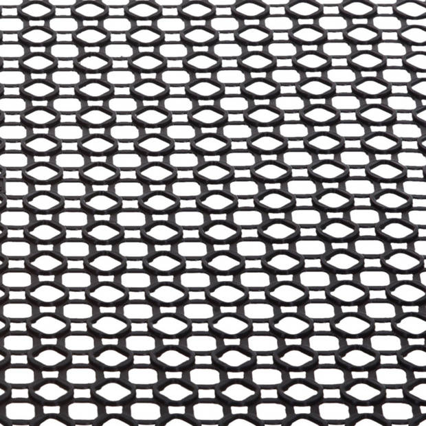Whitefurze Gootsteenmat - zwart - kunststof - 35 x 35 cm - afdruipmat - Afdruiprekken