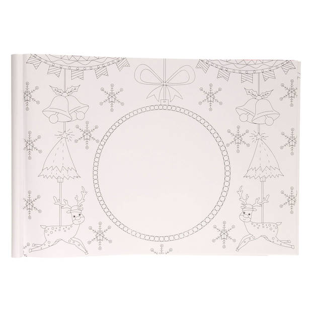 Kleurboek Placemat Kerst, 12st.