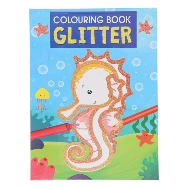 Kleurboek Glitter 12 pagina's