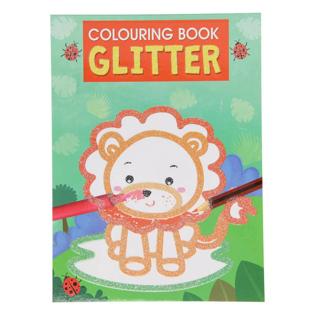 Kleurboek Glitter 12 pagina's