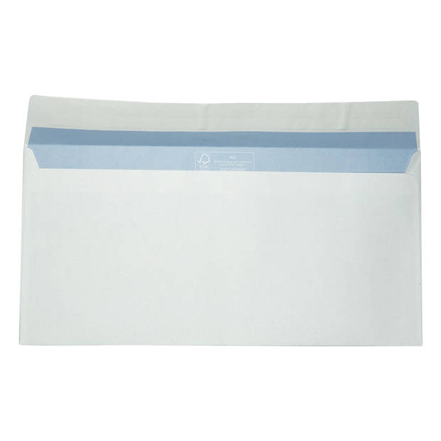 DULA C5/6 Enveloppen - Bank envelop - Venster rechts - 114 x 229 mm - 25 stuks - zelfklevend met plakstrip - 80 Gram