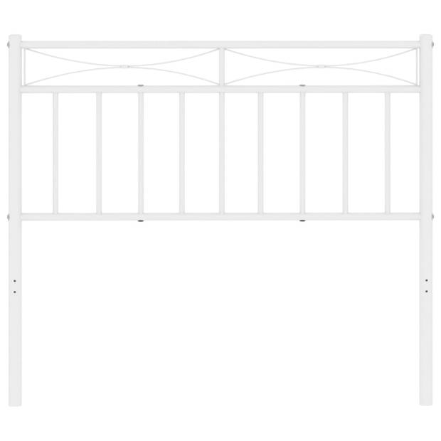 vidaXL Hoofdbord 107 cm metaal wit