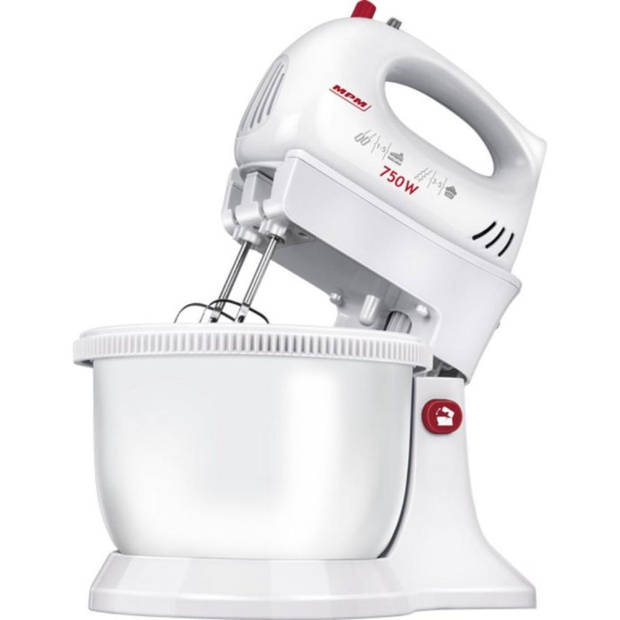 MPM Mixer met Roterende Mengkom 3,5 Liter, Handmixer, Keukenmixer, 750W