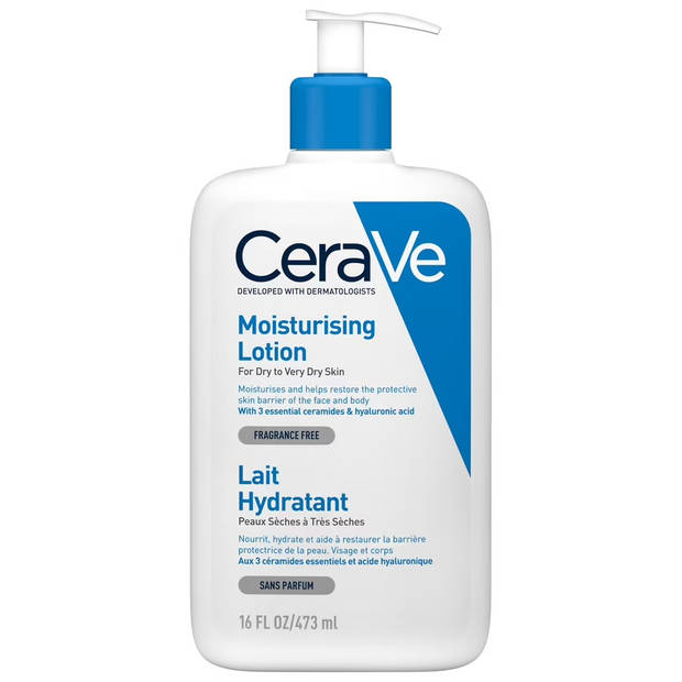 Hydraterende Lotion voor de droge en zeer droge huid van gezicht en lichaam 473ml