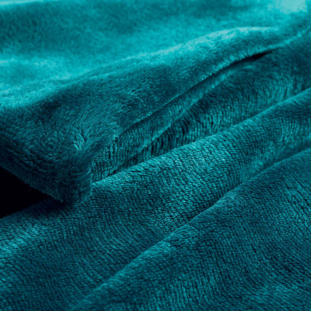 Heerlijk Zachte en Grote Fleece Plaid - 180x220 cm - Blauw