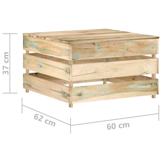 vidaXL Tuintafel pallet geïmpregneerd grenenhout