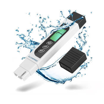 Ecoworks Digitale TDS / EC Meter - Temperatuur - Incl. Batterij - Watertester - Voor Zwembad, Aquarium, Drinkwater etc.