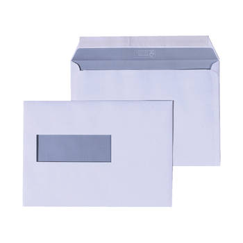 DULA EA5 Enveloppen - Venster links -156 x 220 mm - 250 stuks - Wit - Zelfklevend met plakstrip - 80 gram