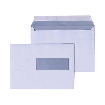 DULA EA5 Enveloppen - Venster rechts -156 x 220 mm - 500 stuks - Wit - Zelfklevend met plakstrip - 80 gram