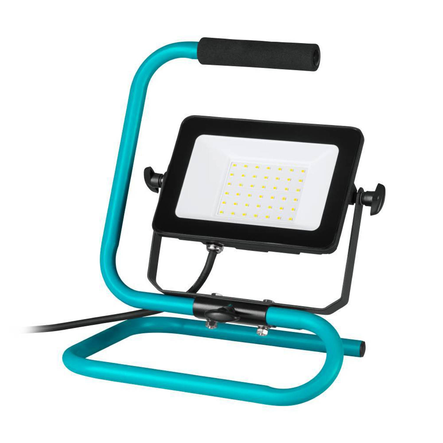 EGLO Avelar werklamp - Bouwlamp LED - 30W - Zwart/Turquoise