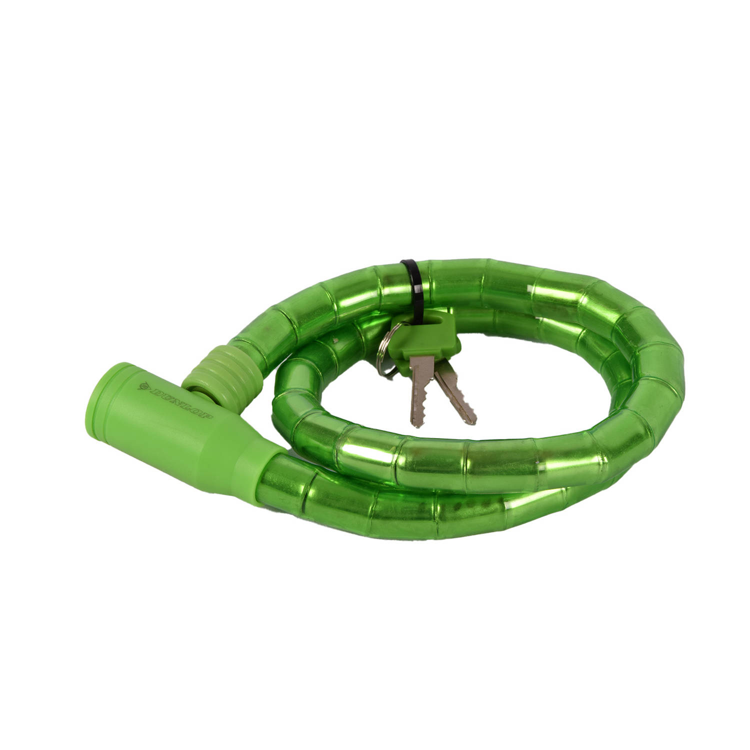 Fietsslot 80 cm groen | Veiligheid voor elke Fiets | Inclusief 2 Sleutels
