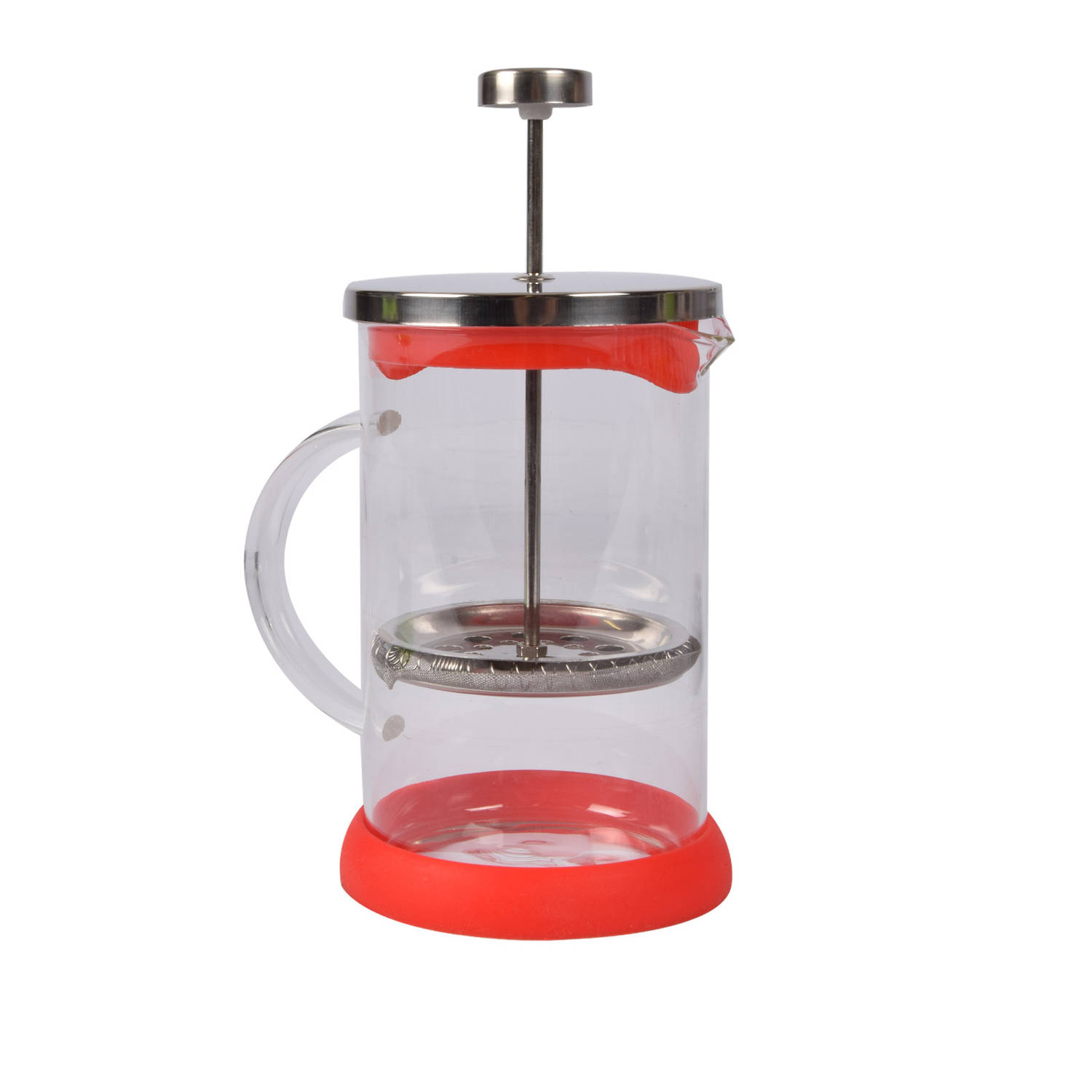 Cafetière Theepot Rode Glas Koffiemaker 800 ml Capaciteit Ideaal voor Koffie en Thee Geschikt voor 2