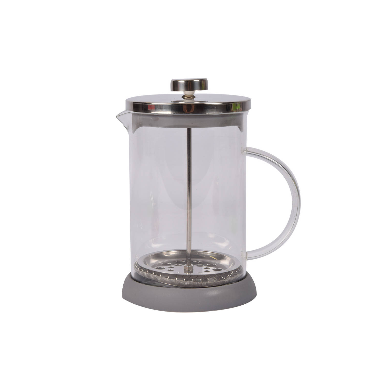 Cafetière - Theepot Grijze Glazen - 800 ml, Ideaal voor 2 Kopjes - Perfect voor Koffie & Thee Liefhebbers