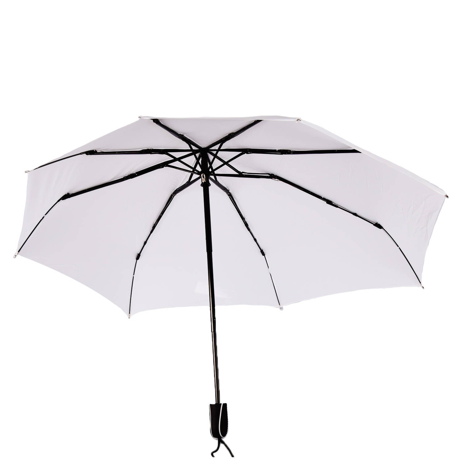 Paraplu's Opvouwbare Paraplu Wit Stormparaplu Stevige Handmatig Diameter 107 cm Windsnelheden t