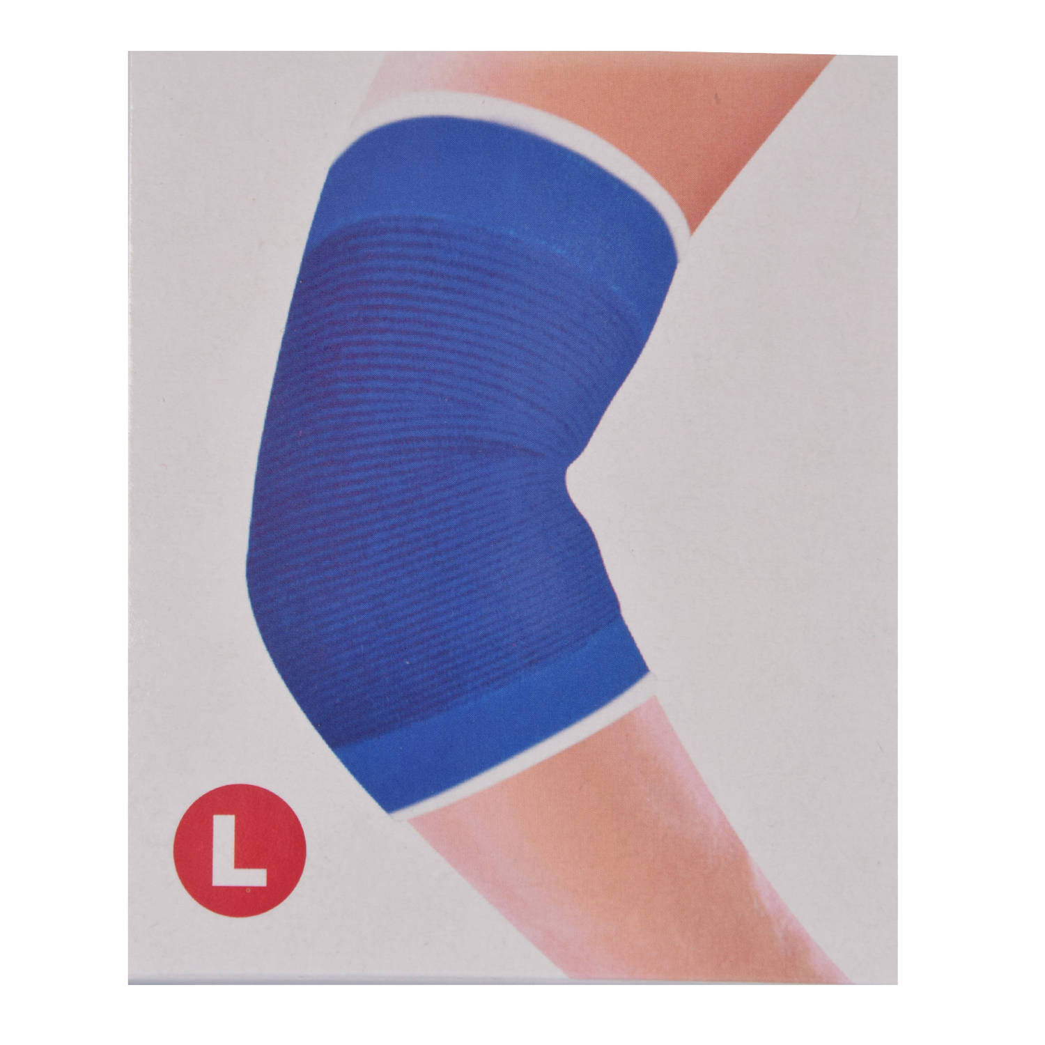 Professionele Elastische Elleboogbrace voor Sport en Fitness | Ademend en Comfortabel | Maat L - 23 cm hoogte in Blauw