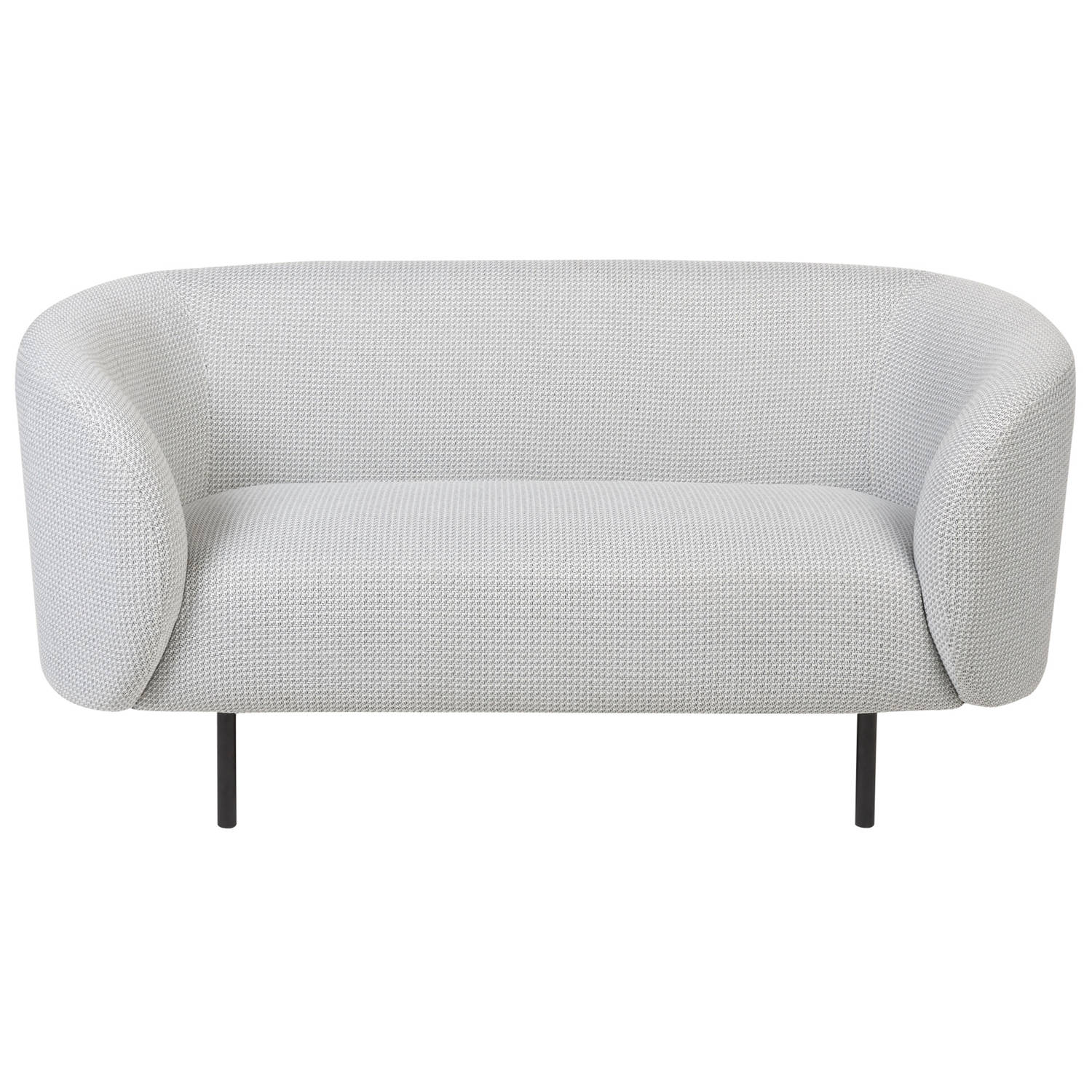 Beliani LOEN - Two Seater Sofa - Wit - Polyester