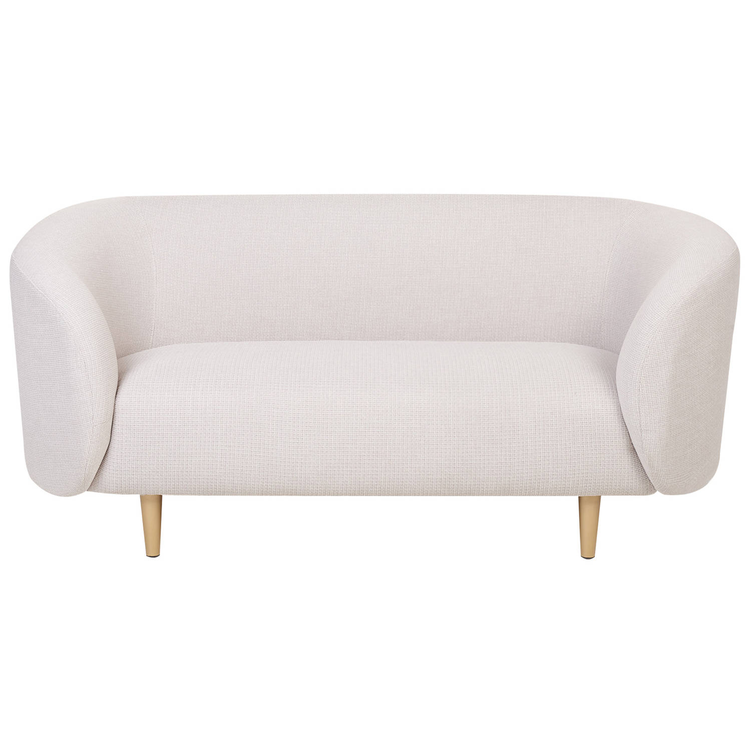 Beliani LOEN - Two Seater Sofa - Beige - Polyester