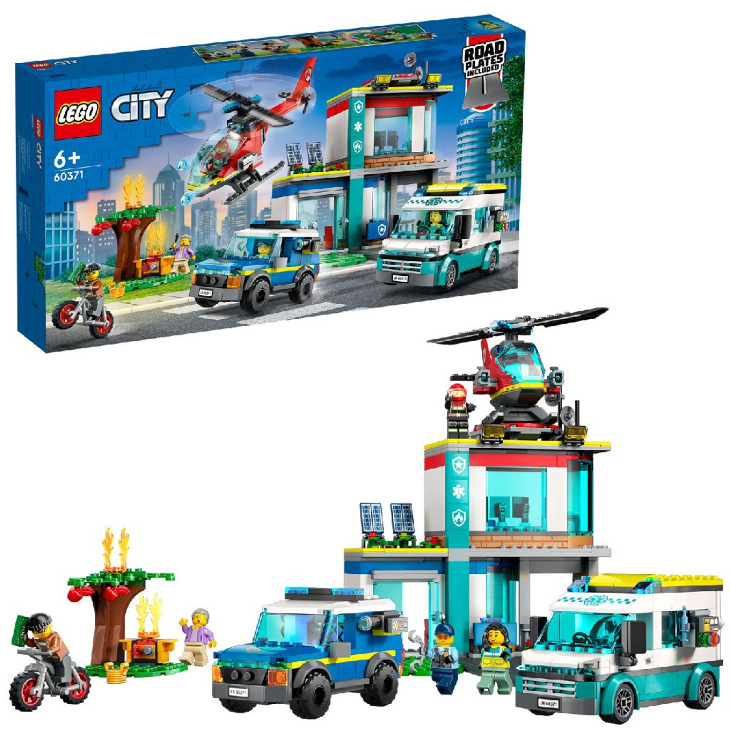 LEGO® CITY 60371 Hoofdkwartier van de reddingsvoertuigen