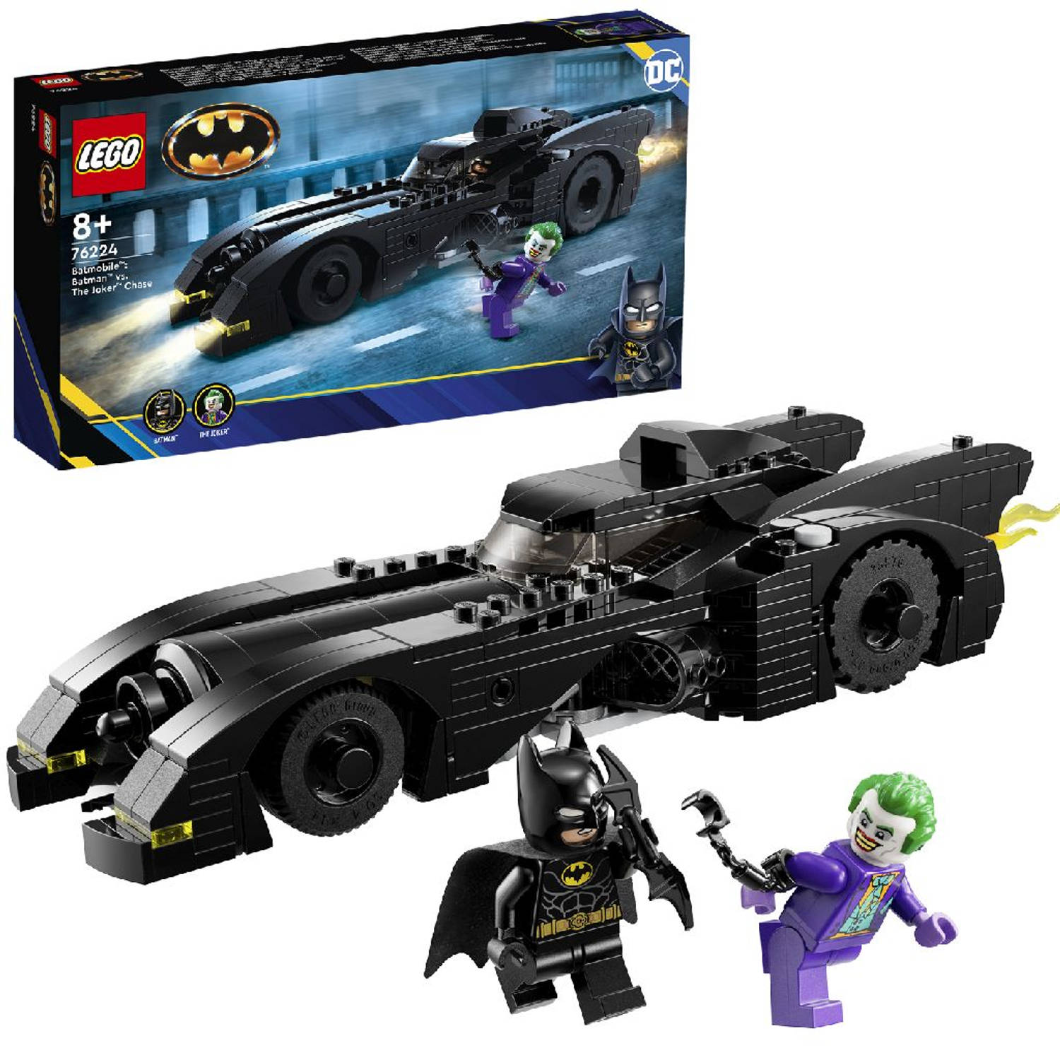 LEGOÂ® DC Batmobile 76224 Batman vs. The Joker achtervolging