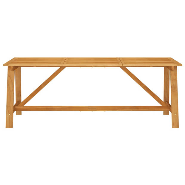 vidaXL Tuintafel 206x100x74 cm massief acaciahout