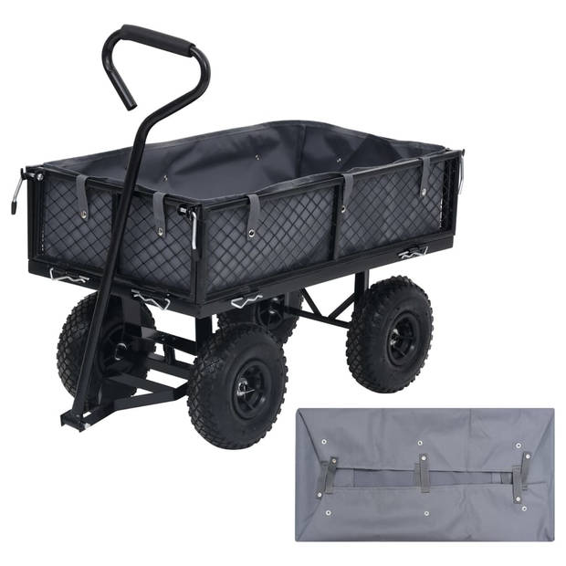 The Living Store Wagon Liner - Donkergrijs - 81 x 41 x 21 cm - Weerbestendig - Polyester