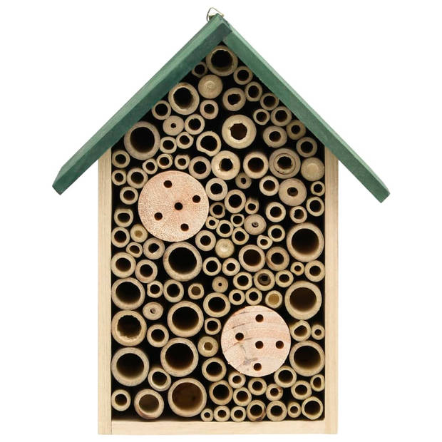 The Living Store Insectenhok 2 - Vurenhout - 23 x 14 x 29 cm - Weerbestendig