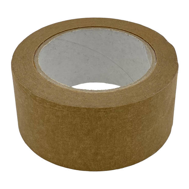 DULA verpakkingstape - Papier - 50mm x 50 m - 36 rollen - Papiertape - Bruin - Papieren plakband