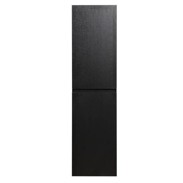 Badplaats Badkamerkast Angela 40 x 30 x 150 cm - zwart houtnerf