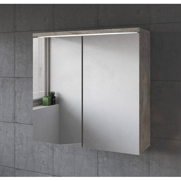 Badplaats Spiegelkast Toledo 60 x 20 x 60 cm - beton grijs