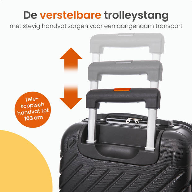 Goliving Handbagage Koffer met Wielen - 55x35x23 - Trolley - Lichtgewicht - TSA Slot - Gevoerde Binnenkant - 38L - Groen