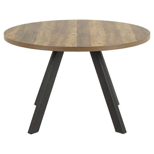 Zalyr eetkamertafel Ø120cm, 210cm verlengbaar naturel.