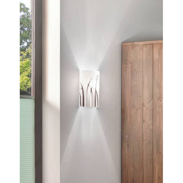 EGLO Rivato Wandlamp - E14 - 18 cm - Wit