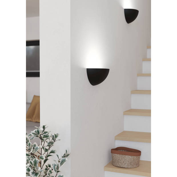 EGLO Tanura Wandlamp - E27 - 24.5 cm - Zwart