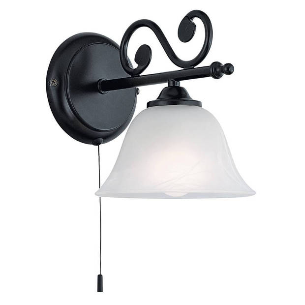 EGLO Murcia Wandlamp - E14 - 16.5 cm - Zwart